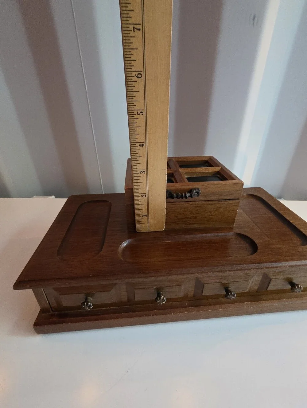 Vintage Wood Valet, Jewelry Box
